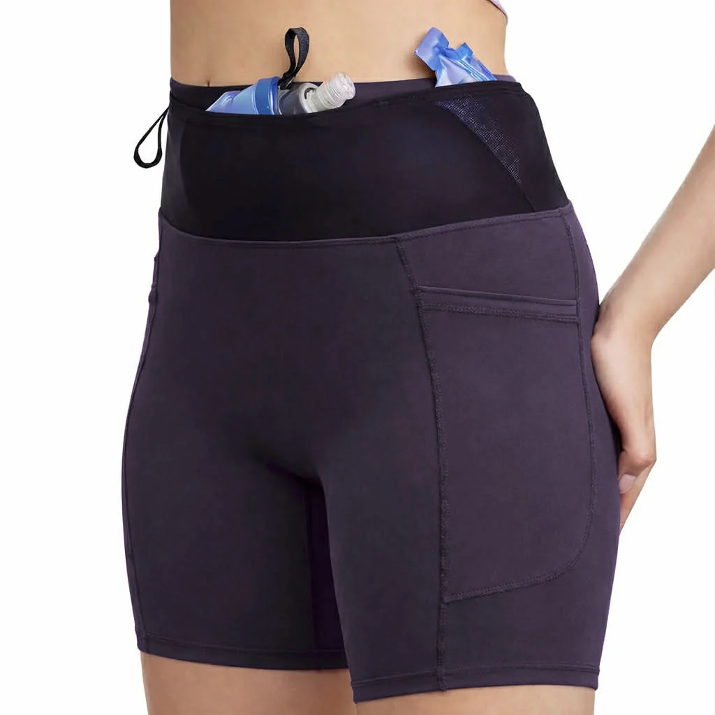 High-Rise Running Tights with Built-In Belt - Image 3