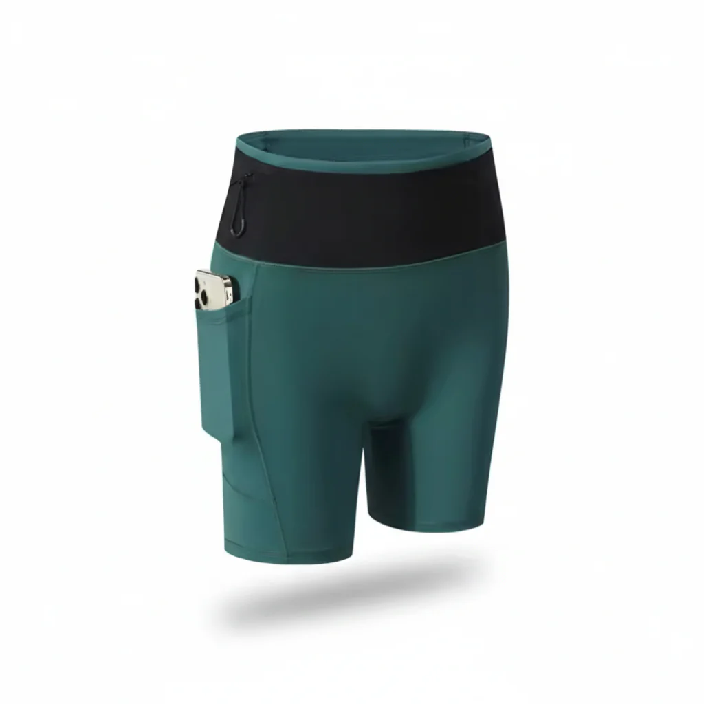 High-Rise Running Tights with Built-In Belt - Image 8