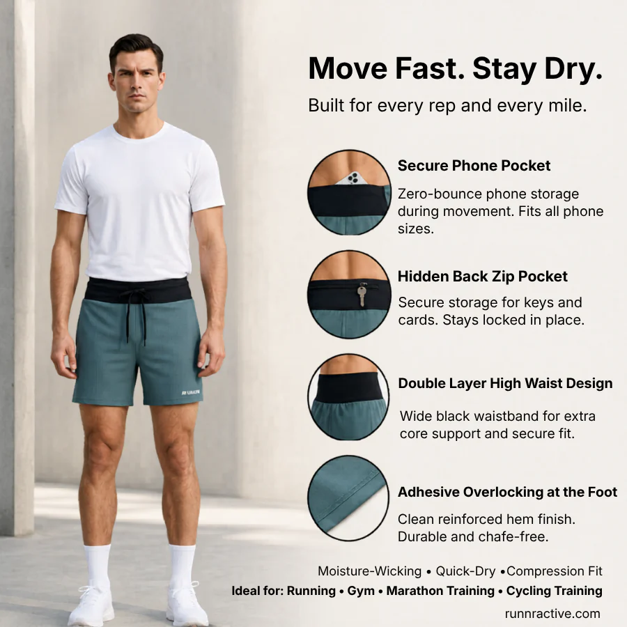 RUNNR Marathon Shorts — Built-In Belt - Image 6