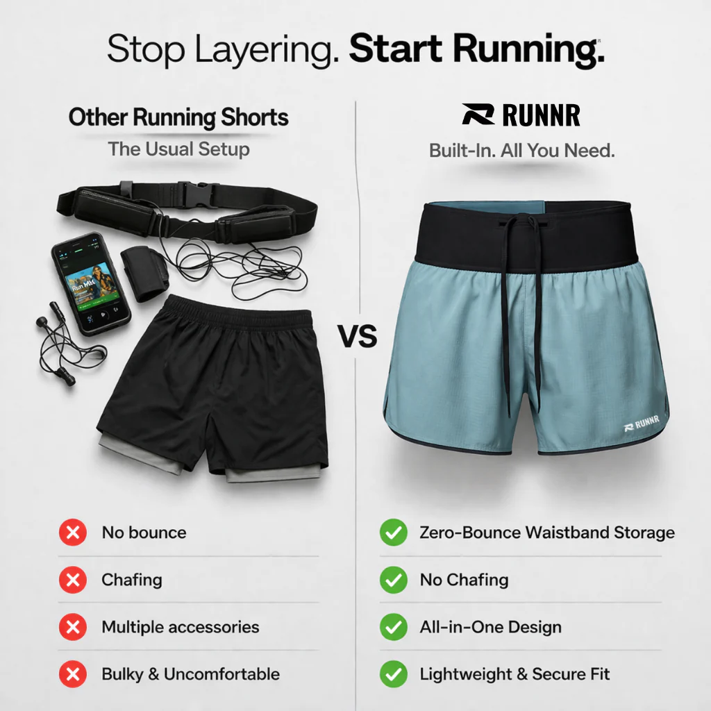 RUNNR Marathon Shorts — Built-In Belt - Image 8