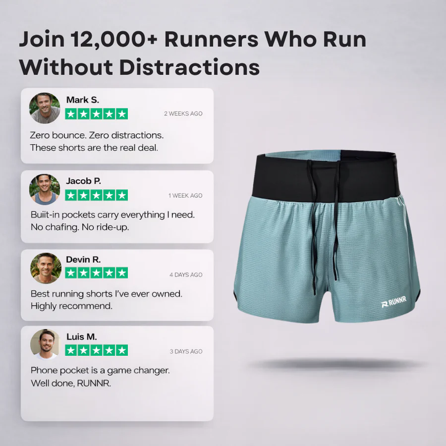 RUNNR Marathon Shorts — Built-In Belt - Image 9