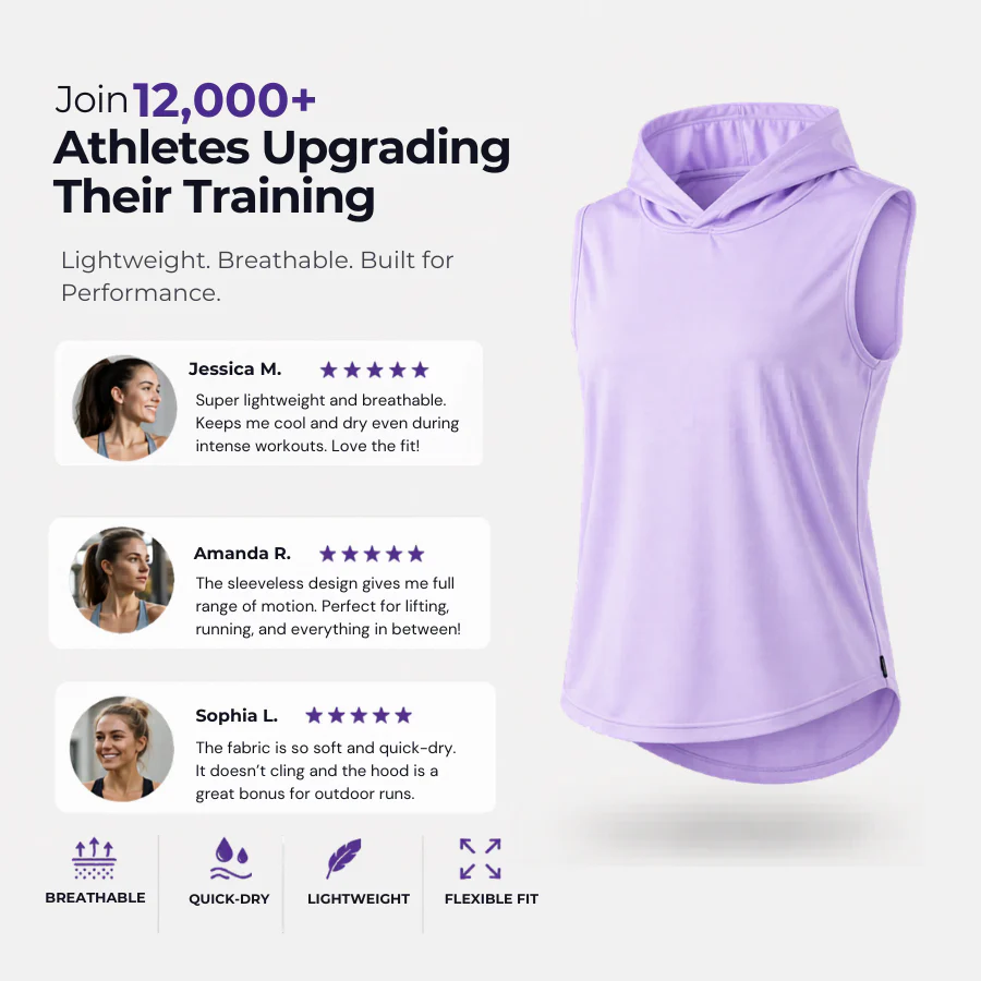 RUNNR AeroHood Woman's Singlet - Image 3