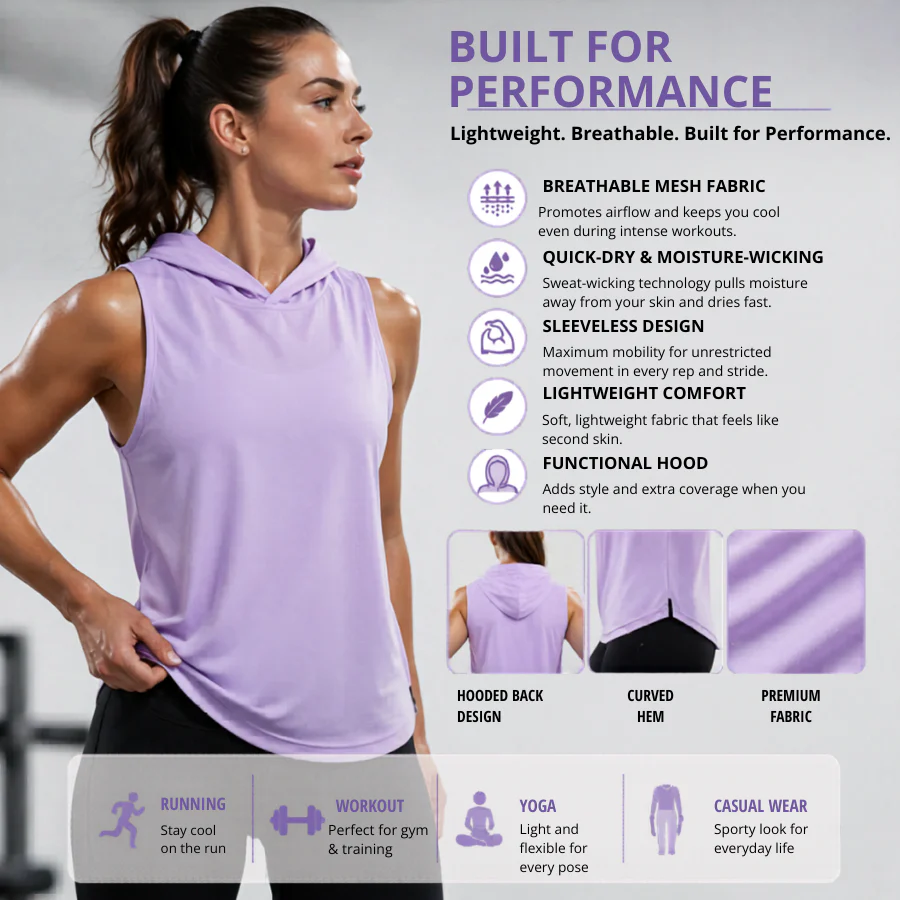 RUNNR AeroHood Woman's Singlet - Image 4