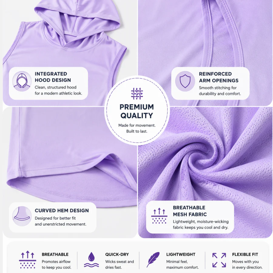 RUNNR AeroHood Woman's Singlet - Image 6