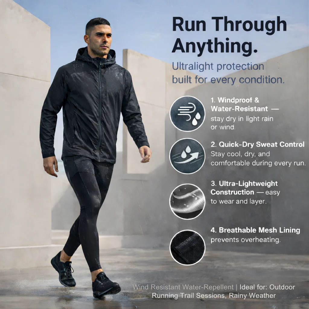 RUNNR AeroShield™ — Lightweight Hooded Running Jacket - Image 4