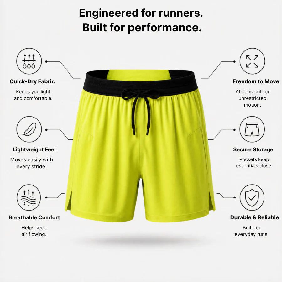 RUNNR AeroSplit Men's Running Shorts - Image 3