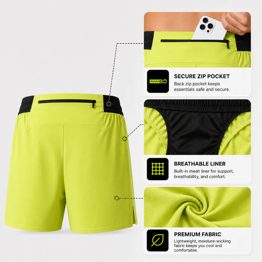 RUNNR AeroSplit Men's Running Shorts - Image 7