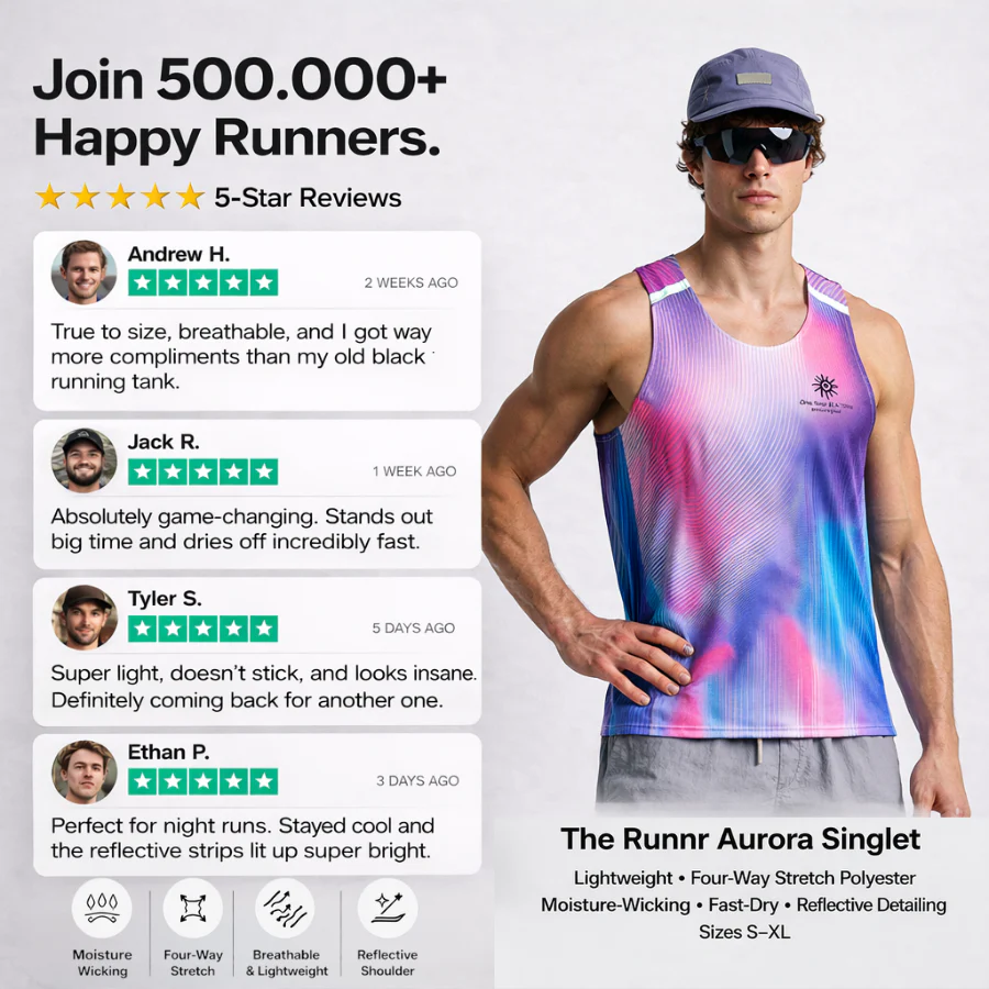 Runnr Aurora Singlet - Image 5