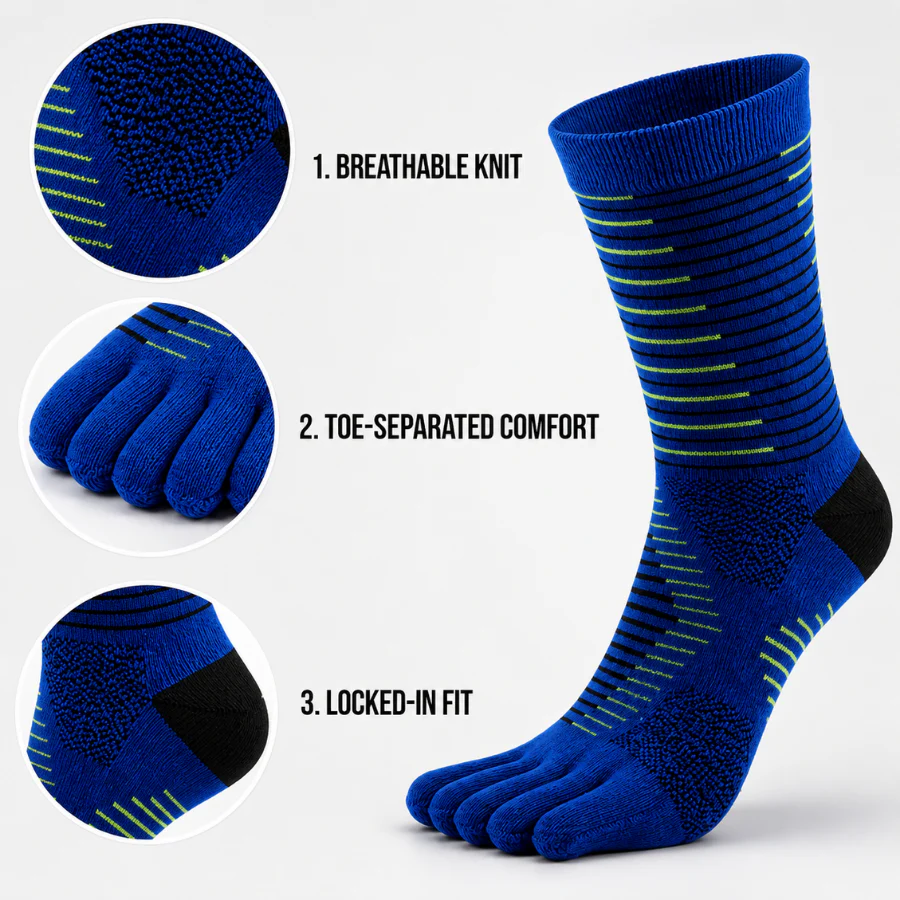 RUNNR CoolMax Toe Socks - Image 4