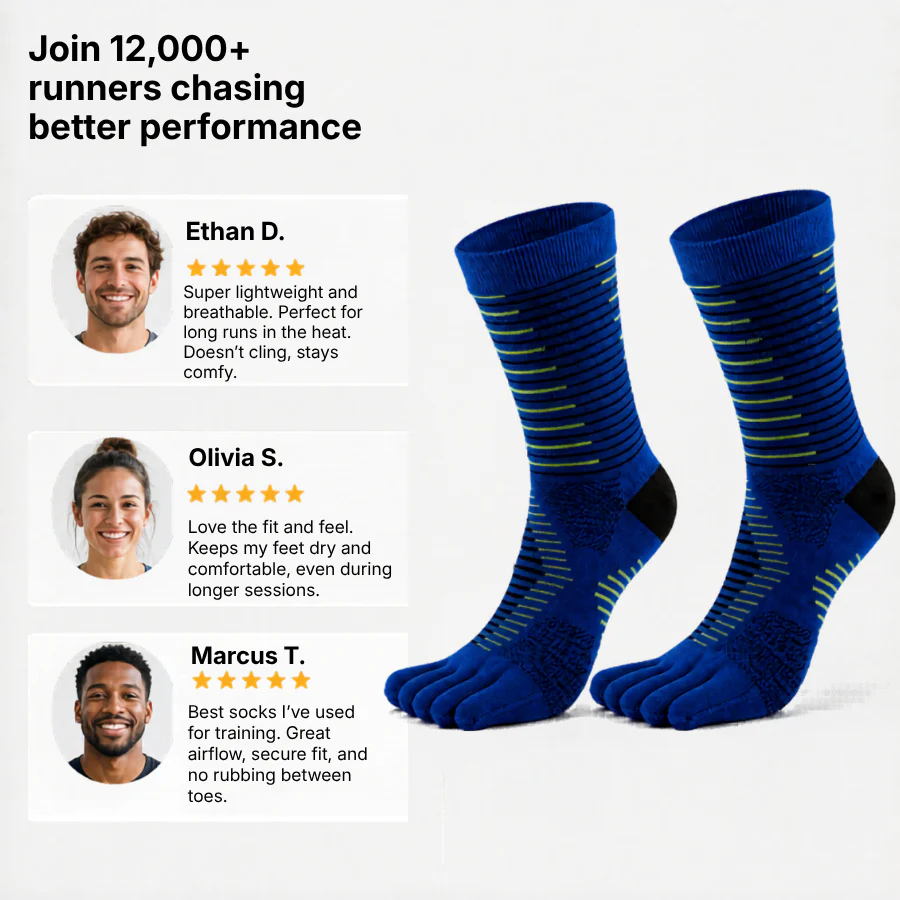 RUNNR CoolMax Toe Socks - Image 7