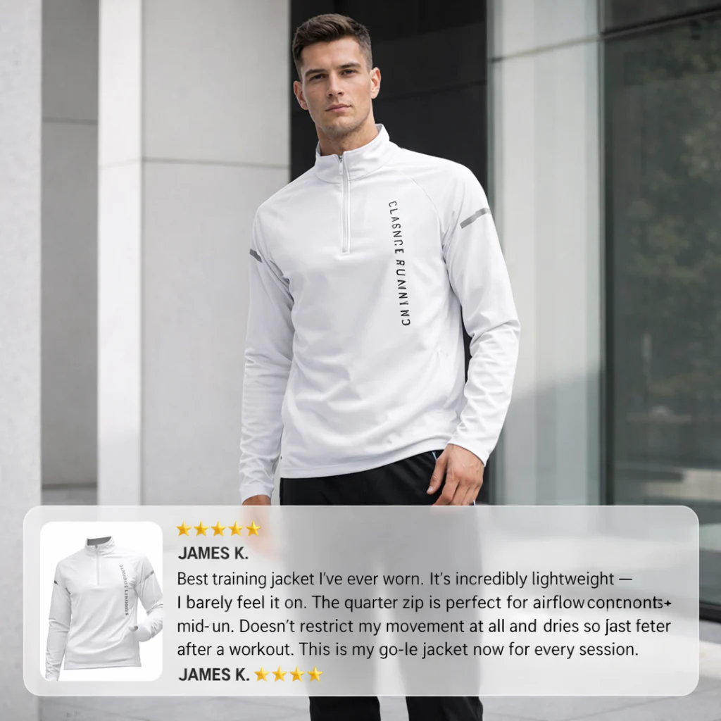 RUNNR CoreFlex™ Quarter-Zip — Lightweight Training Pullover - Image 5