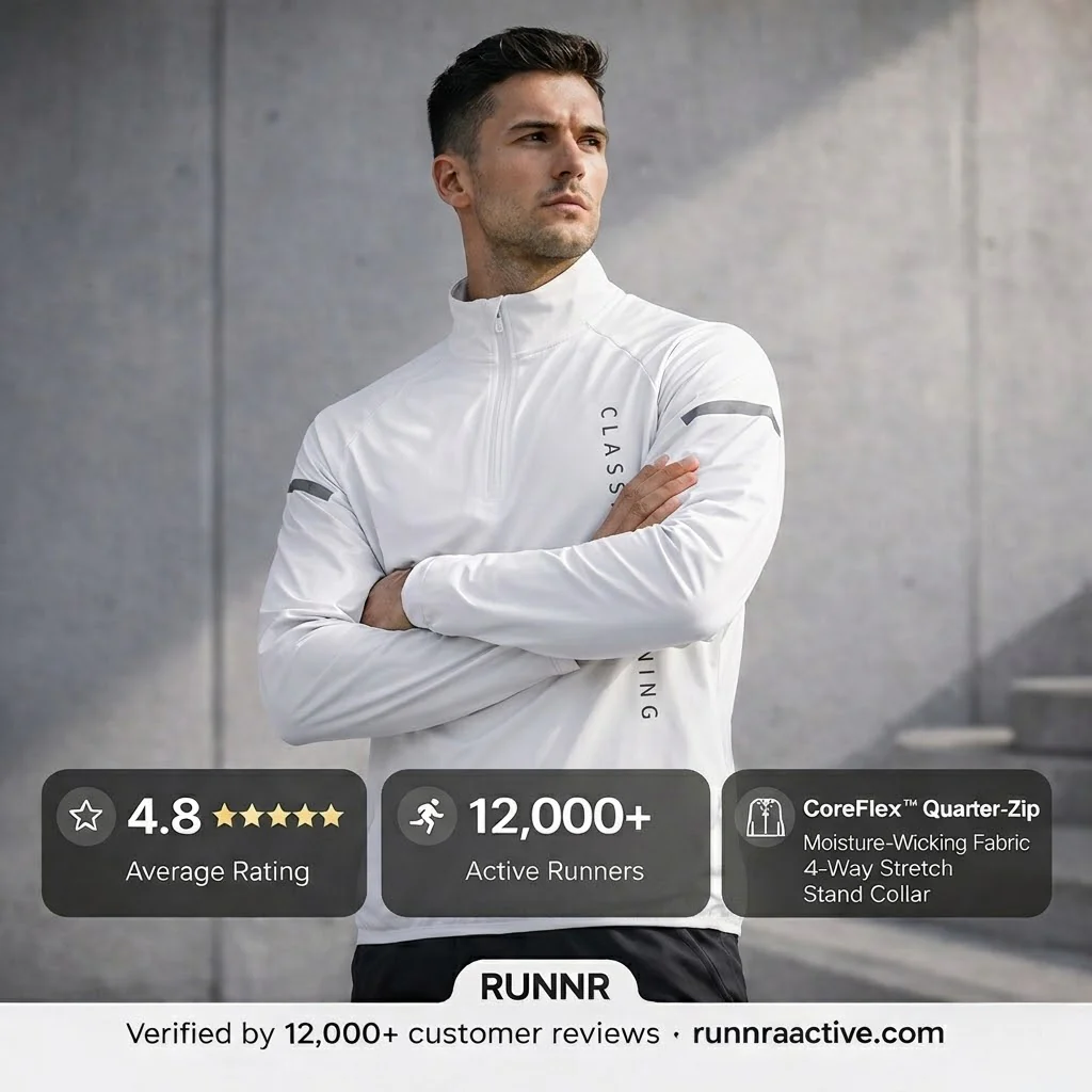 RUNNR CoreFlex™ Quarter-Zip — Lightweight Training Pullover - Image 7