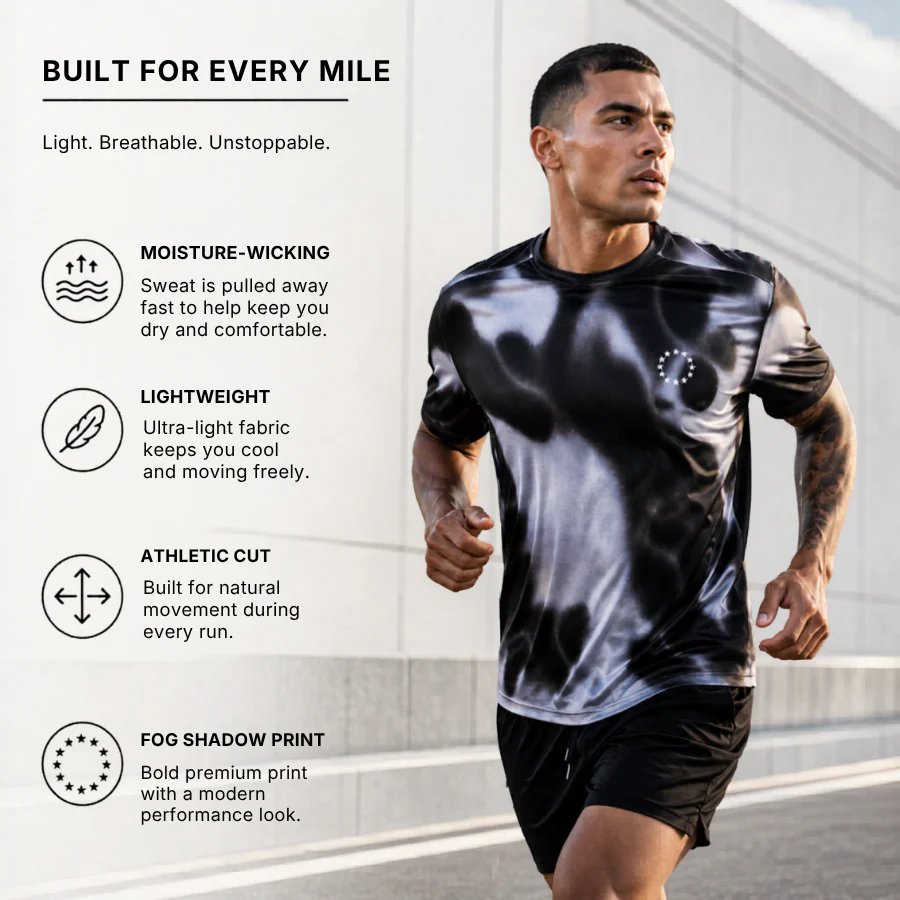 RUNNR Fog Shadow Performance Tee - Image 3