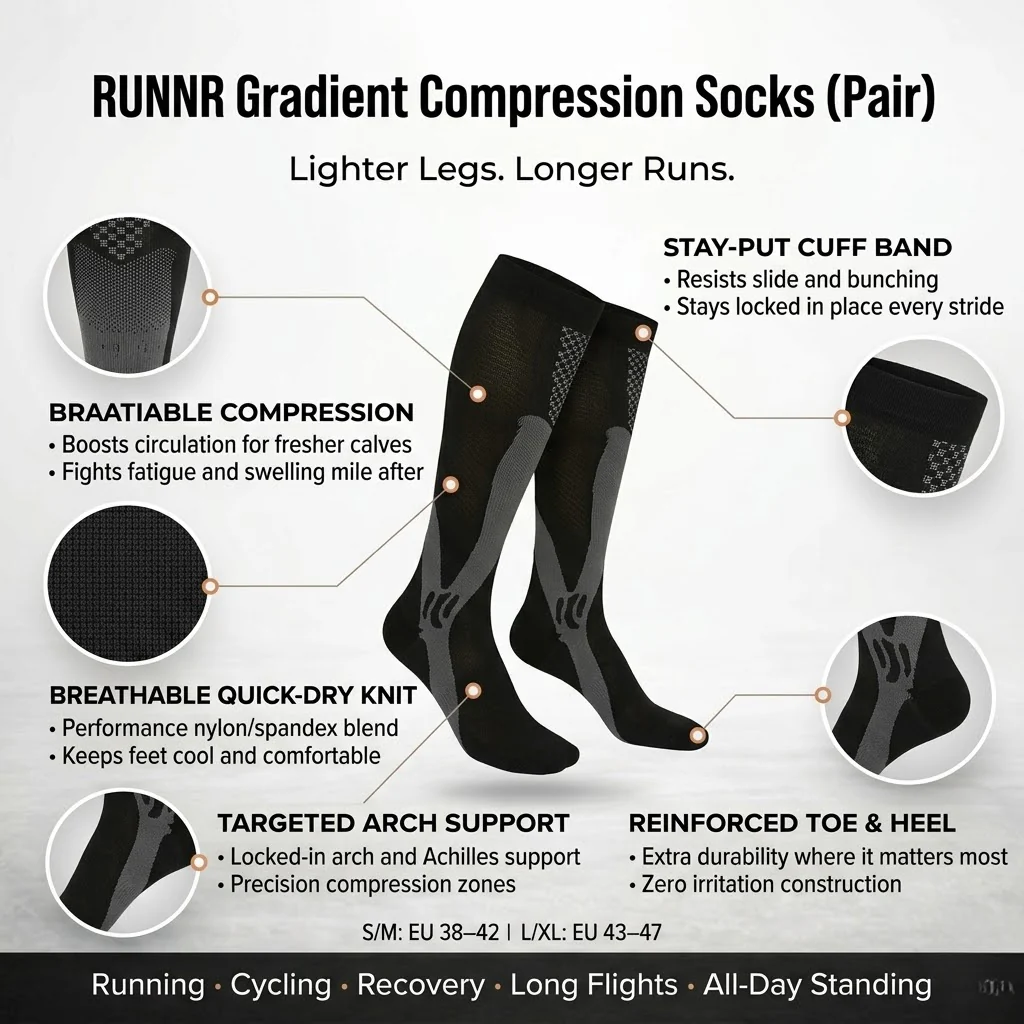 RUNNR Gradient Compression Socks (Pair) - Image 6