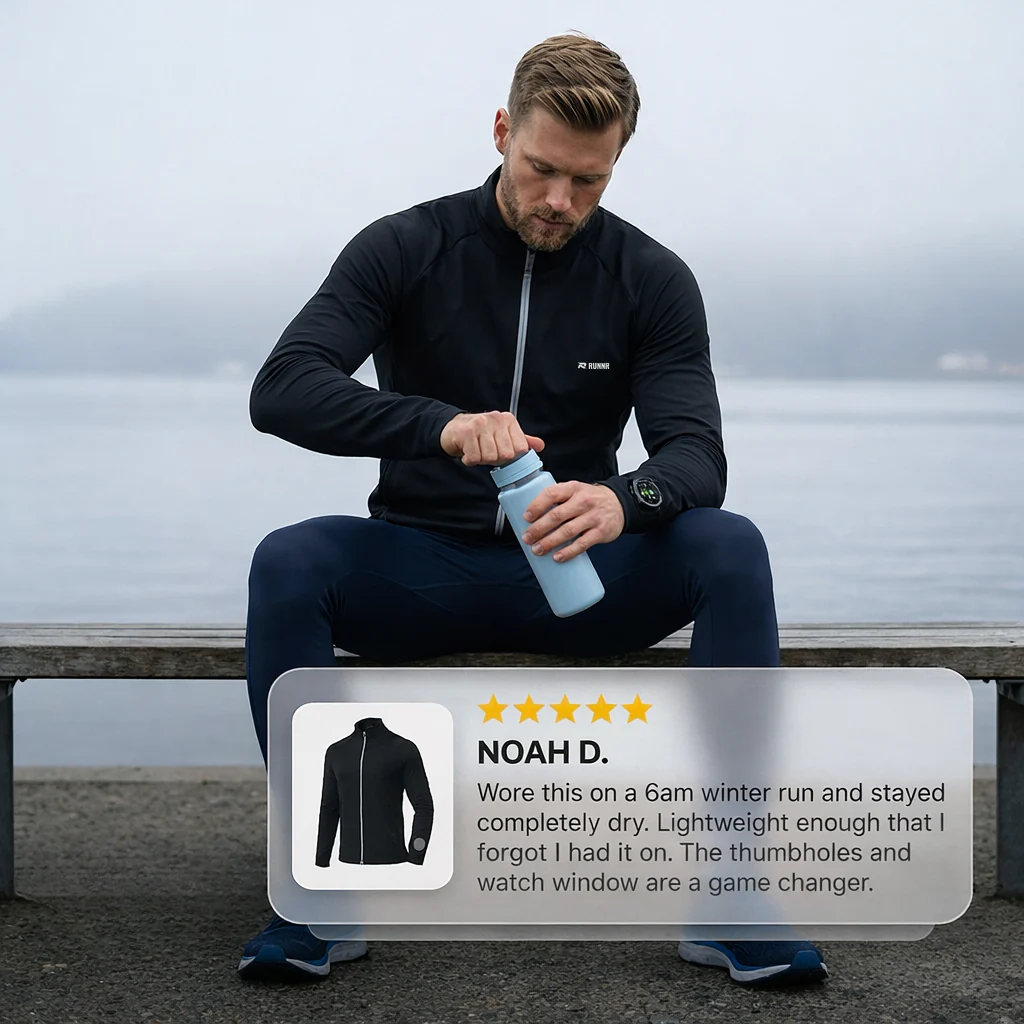 RUNNR Lightweight Marathon Jacket — Breathable, Quick-Dry & Wind-Resistant - Image 5