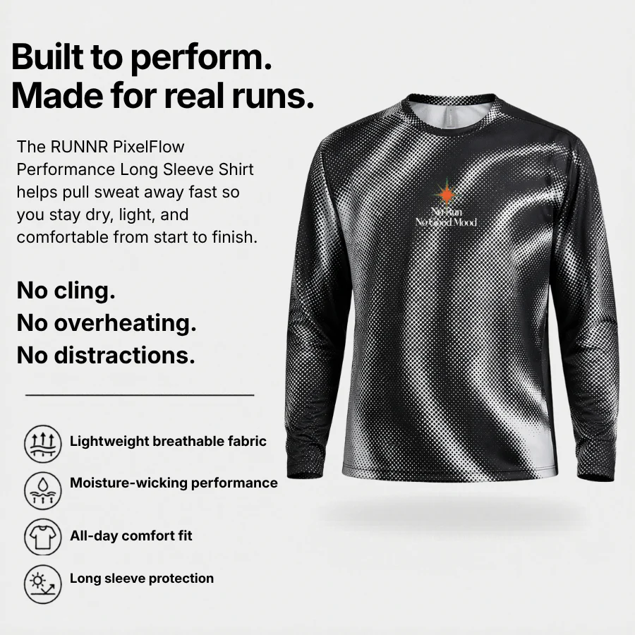 RUNNR PixelFlow Performance Long-Sleeve Tee - Image 4