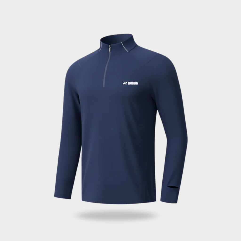 RUNNR Quarter-Zip Long Sleeve — Breathable, Quick-Dry & Watch-Ready - Image 11