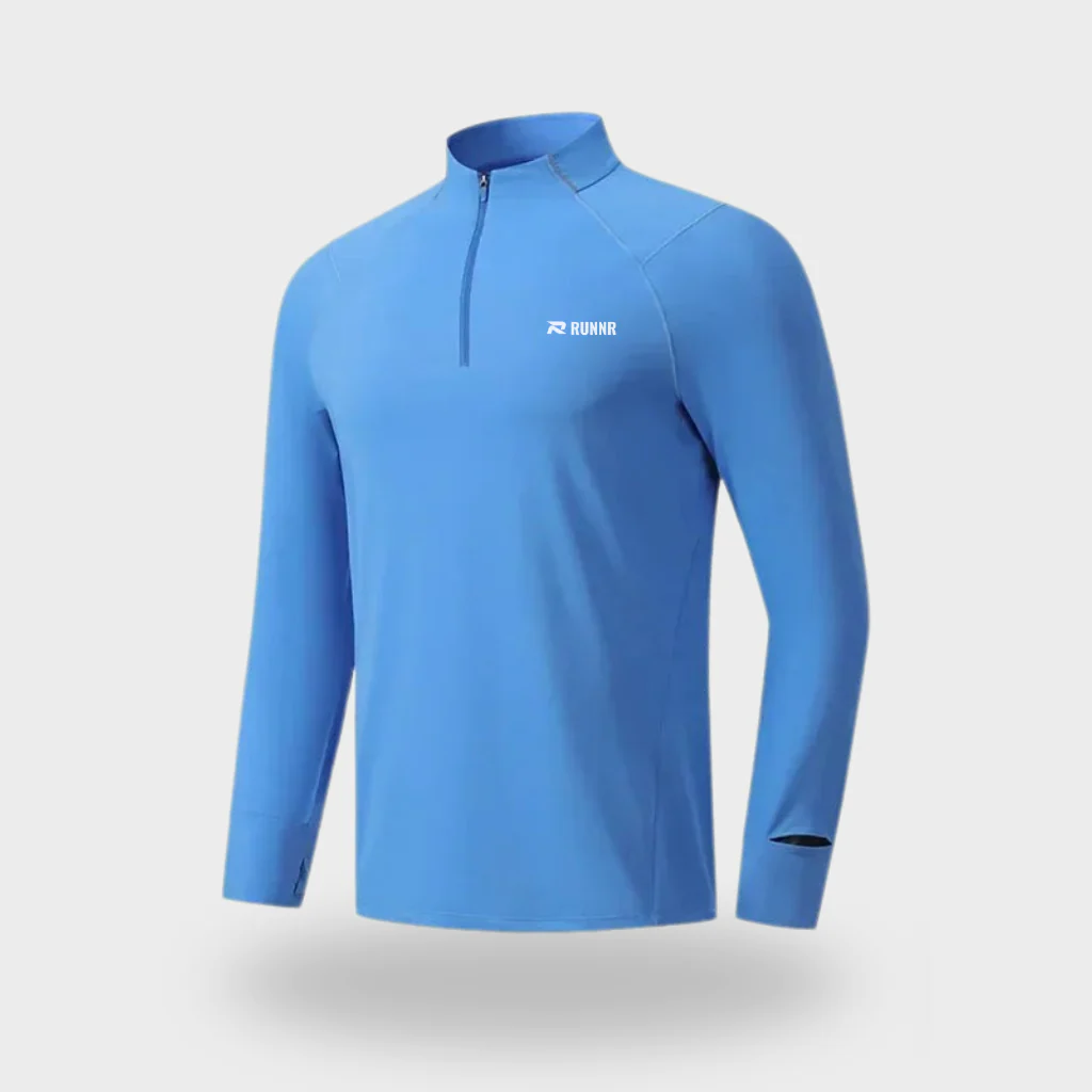 RUNNR Quarter-Zip Long Sleeve — Breathable, Quick-Dry & Watch-Ready - Image 12