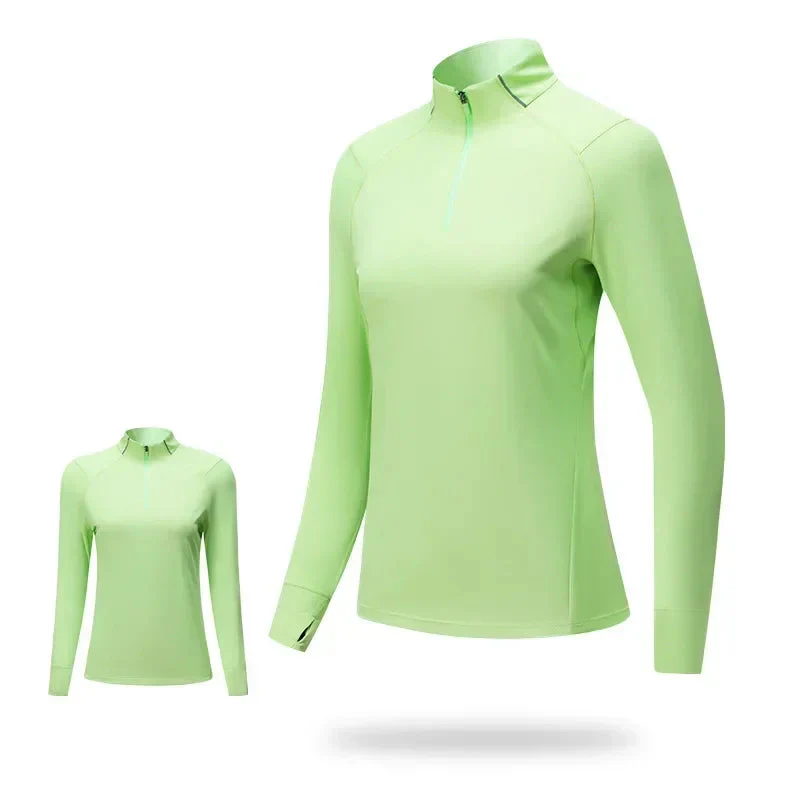 RUNNR Quarter-Zip Long Sleeve Women— Breathable, Quick-Dry & Watch-Ready - Image 6