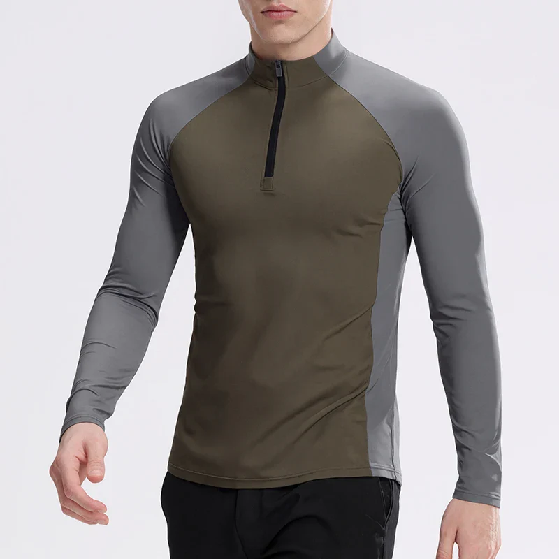 RUNNR ThermalCore™ Long Sleeve — Fleece-Lined · Winter Running Layer · ½-Zip Performance Fit - Image 13