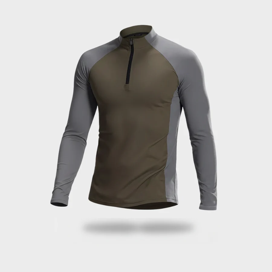 RUNNR ThermalCore™ Long Sleeve — Fleece-Lined · Winter Running Layer · ½-Zip Performance Fit - Image 14