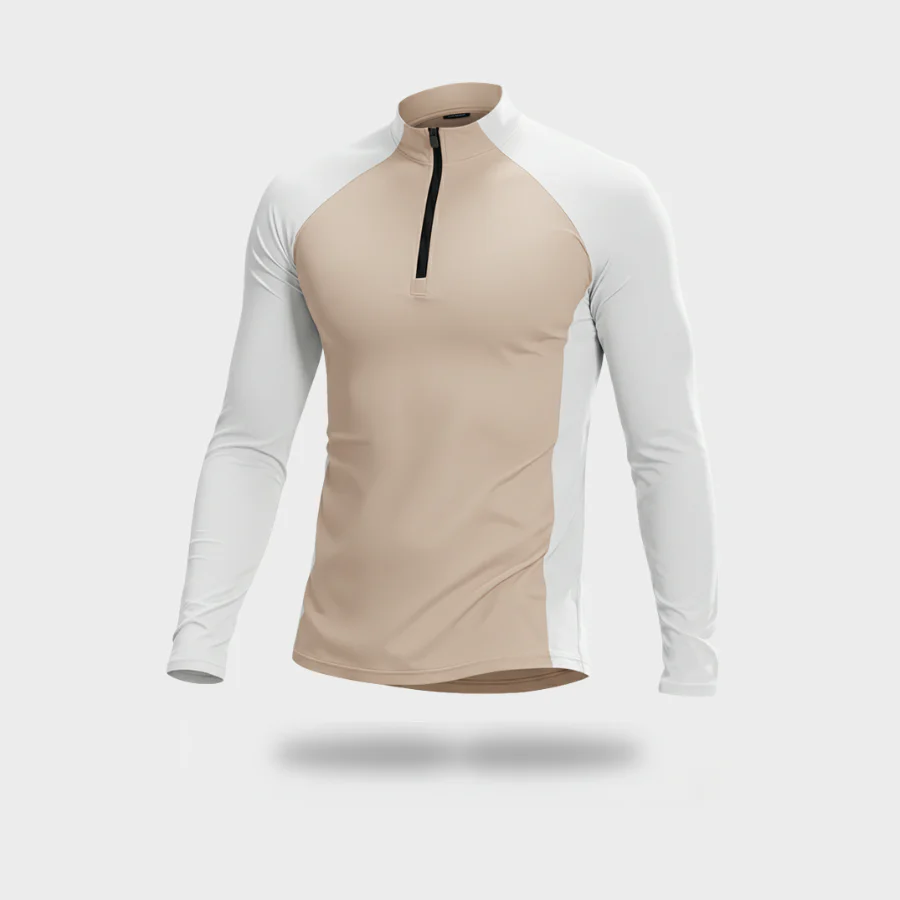 RUNNR ThermalCore™ Long Sleeve — Fleece-Lined · Winter Running Layer · ½-Zip Performance Fit - Image 15