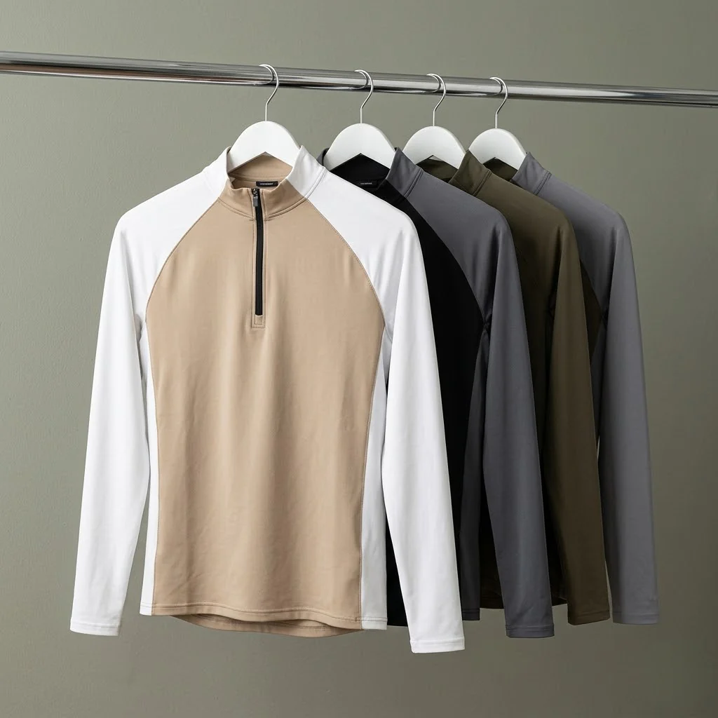 RUNNR ThermalCore™ Long Sleeve — Fleece-Lined · Winter Running Layer · ½-Zip Performance Fit - Image 9