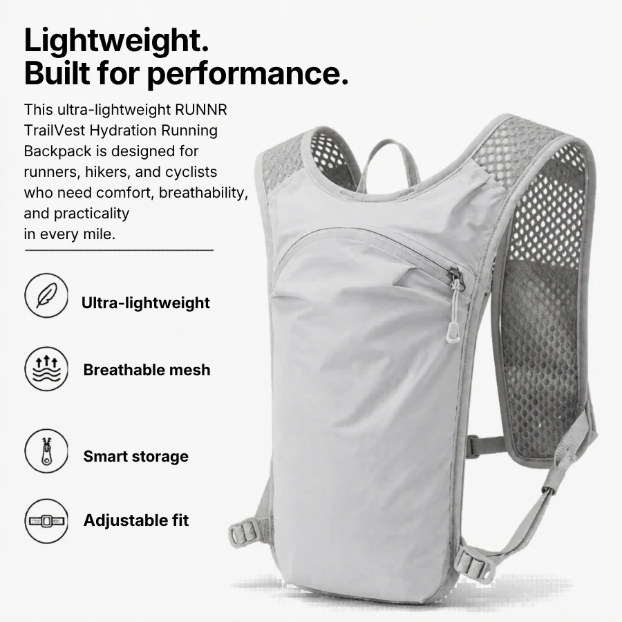 RUNNR TrailVest Hydration Running Backpack - Image 5