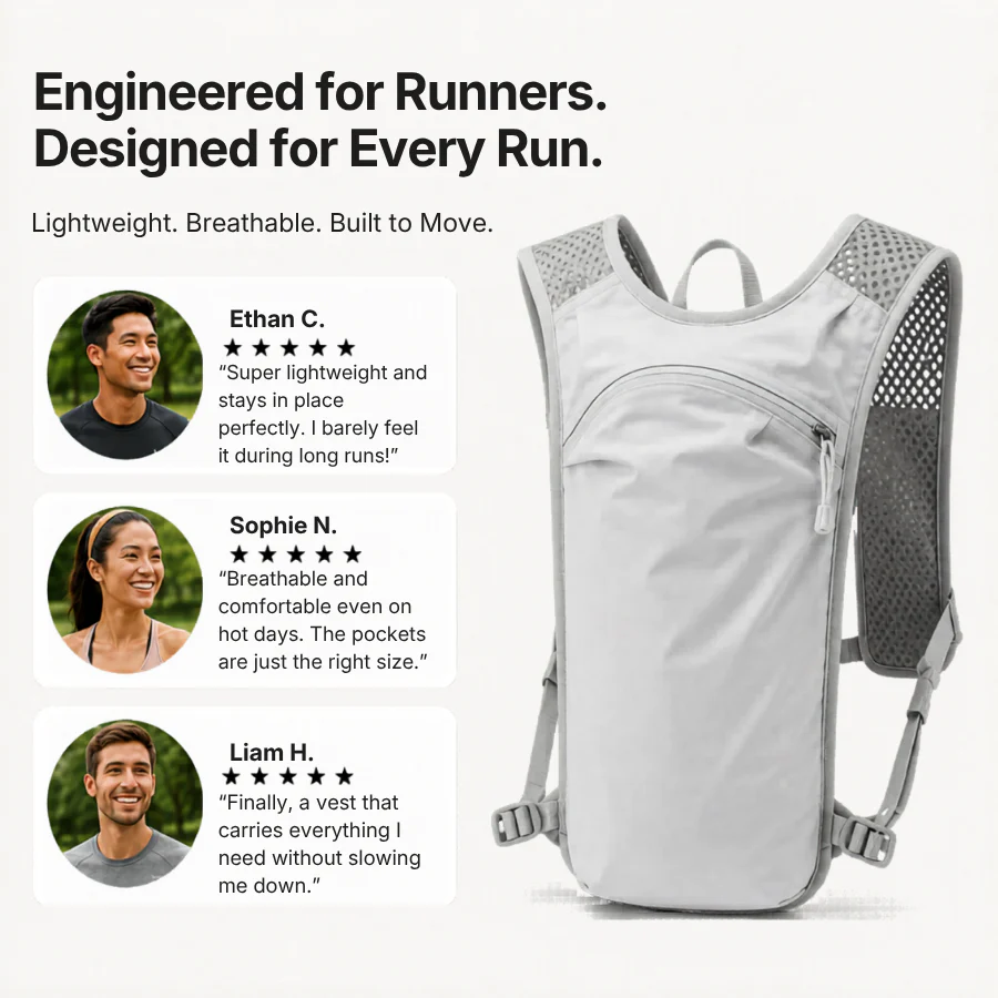 RUNNR TrailVest Hydration Running Backpack - Image 8